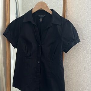 Banana Republic Black Button Down Shirt